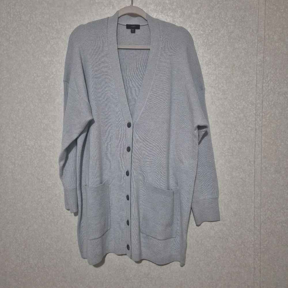 J. Crew Light Gray Women's Cardigan Sweater...Size:XXL